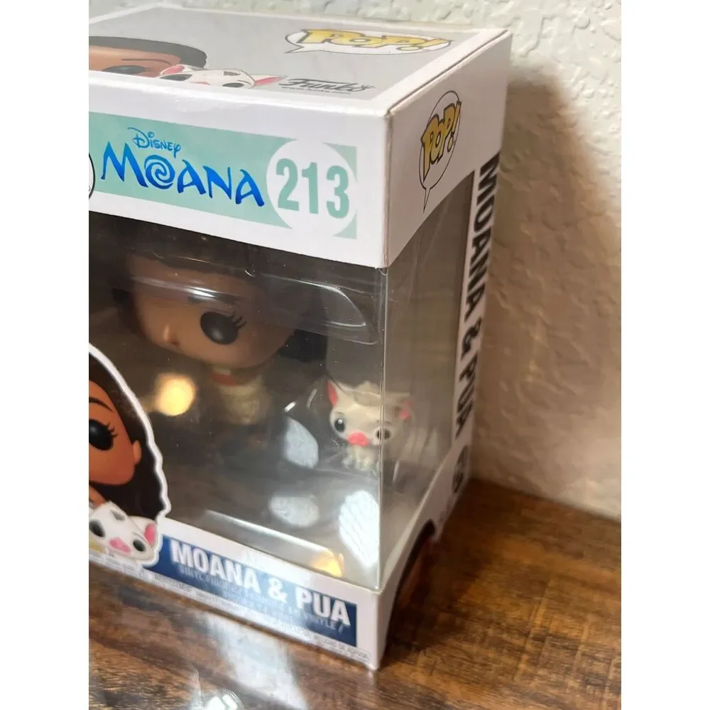 Funko Pop Disney Moana & Pua #213 Vinyl Figure Princess & Pig Set – New in Box